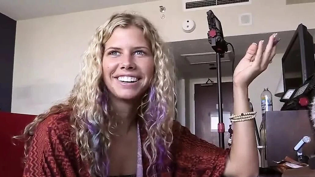 Blonde College Hippie Fucked to Orgasm and Covered in Cum