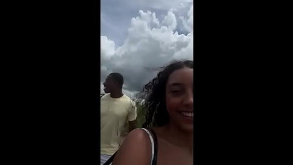 Brazilian brunette fucking outdoors with her friend – Nati Roza