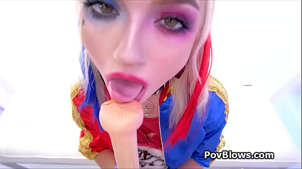 Gracie in fishnets slides on my dick pov style