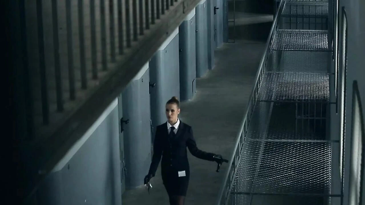 Hot sex in a prison cell