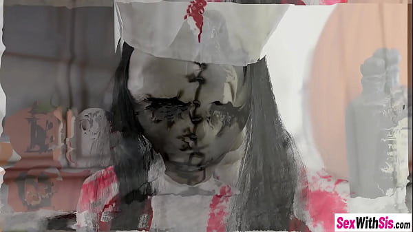 Latina stepsister kinky Haloween fucking and teen enjoyed stepbros dick