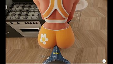 Mansion Days [ TABOO Hentai Game ] Ep.2 CAUGHT with a HUGE BONER by my STEP MOM in the kitchen !