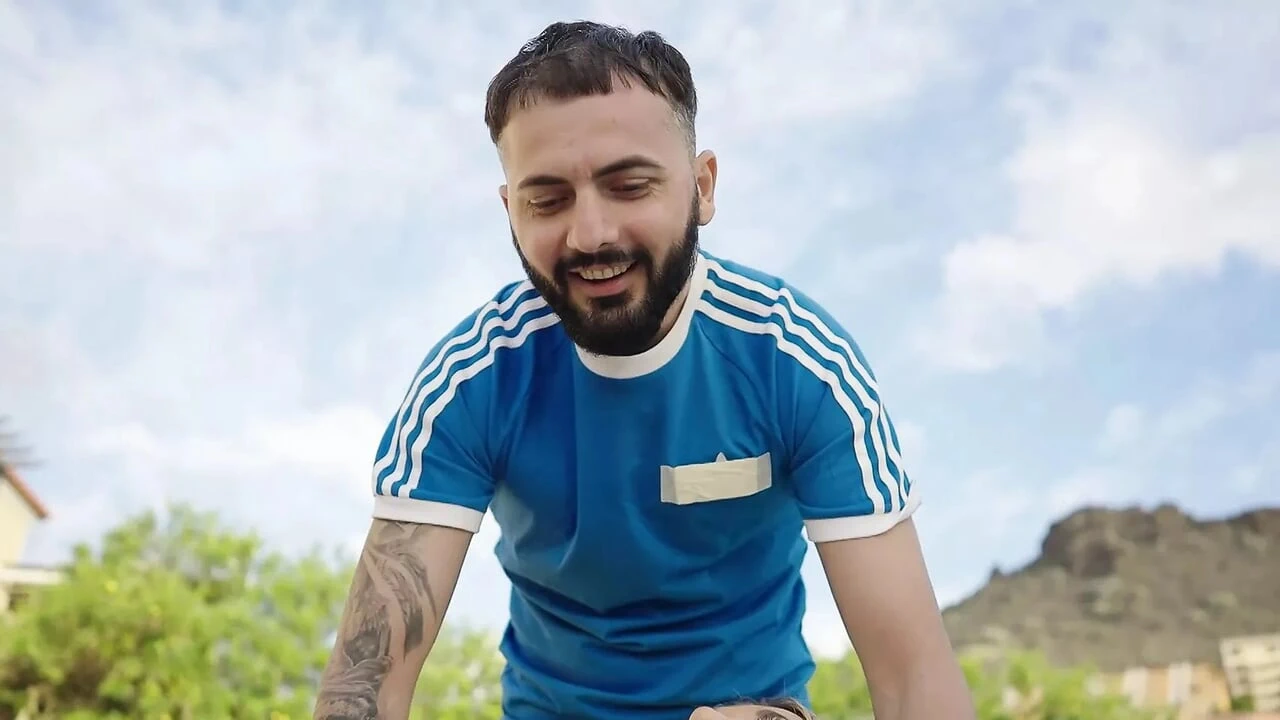 Natural busty mom takes young cock near swimming pool