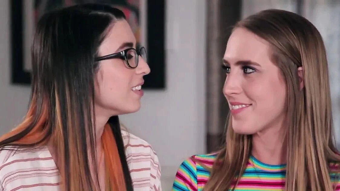 Petite lesbian is rimmed and fingered by a small tits blonde