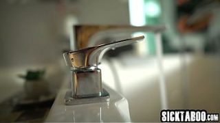 Petite MILF Nicole Love first anal sex after guy enjoyed perfect blowjob