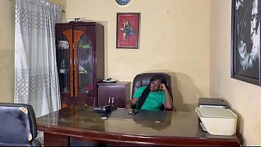 Behind the scene of how her colleague came to see her she was lost in thought and didn’t notice he was there watch how they got fucked