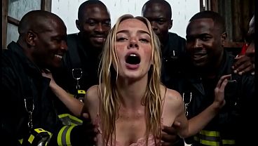 The BEST (( Blonde STRETCHED by 6 BBC )) Firefighters GANGBANG! They saved me, and now they fuck me every day! Gaped wrecked and creampie amador wife big pussy anal hard big black dick [AI Generated]