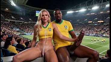 The BEST INTERRACIAL ” WORLD CUP 2026 ” (((( Brazilian GIRLS   5 BBC )))) I’m a whore and I had a gangbang with 5 Black African men in public during the World Cup; I charge 100 dollars [AI Generated]
