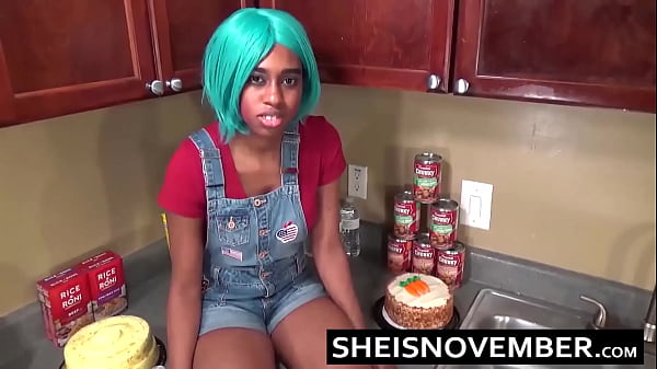 HD Time To Cumshot My Innocent Step Sister Mouth After This Blowjob And Rough Hardcore Doggystyle Fucking, Cute Young Ebony Babe Sheisnovember Gigantic Natural Tits And Erect Dark Nipples Out, Sucking Step Brother Big Cock By Msnovember