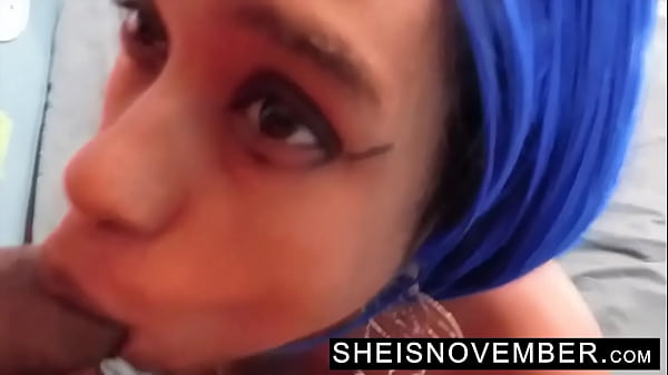 I’m Sucking My Step Dad Soft Dick Making Him Erect Before My Facial Cum Swallow While Giving Point Of View Blowjob, Cute Petite Busty Black Step Daughter Sheisnovember Having Taboo Oral-Sex, Her Large Natural Tits And Areolas, By Msnovember